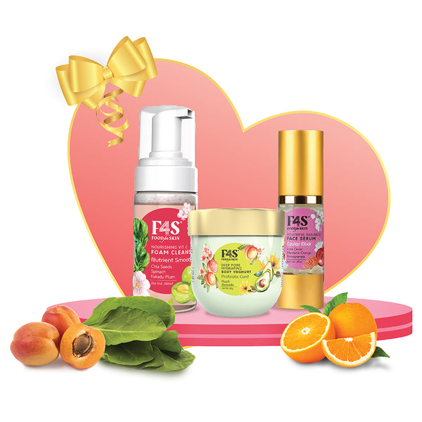 Add these everyday must-haves for youthful glow with nourishment of Superfoods! Contains :
Nourishing Foam Cleanser 100ml
Youthful Radiance Face Serum 30ml
Deep Pore Hydrating Body Yoghurt 200g