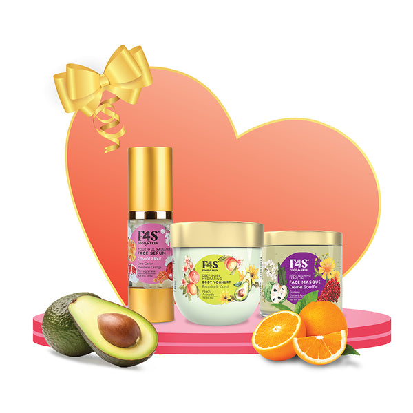 Pamper your skin with nutrient rich diet of Superfoods for youthful glow, all day! Contains :
Youthful Radiance Face Serum 30ml
Deep Pore Hydrating Body Yoghurt 200g
Replenishing Leave-in Face Masque 100g