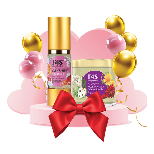For ageless skin glowing with health? This is a must-have diet of Superfoods skincare! Contains :
Youthful Radiance Face Serum 30ml
Replenishing Leave-in Face Masque 100g