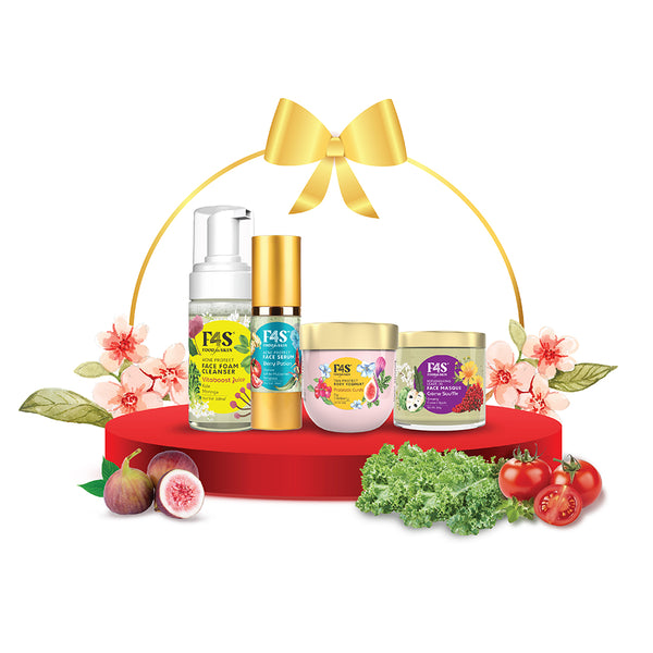 Step out with confidence by adding this Superfoods diet to your skincare routine. Contains 
Acne Protect Foam Cleanser 100ml
Acne Protect Face Serum 30ml
Tan Protect Body Yoghurt 200g
Replenishing Leave-in Face Masque 100g
